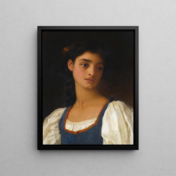 Nicandra - Frederic Leighton — kehystetty taideteos seinällä