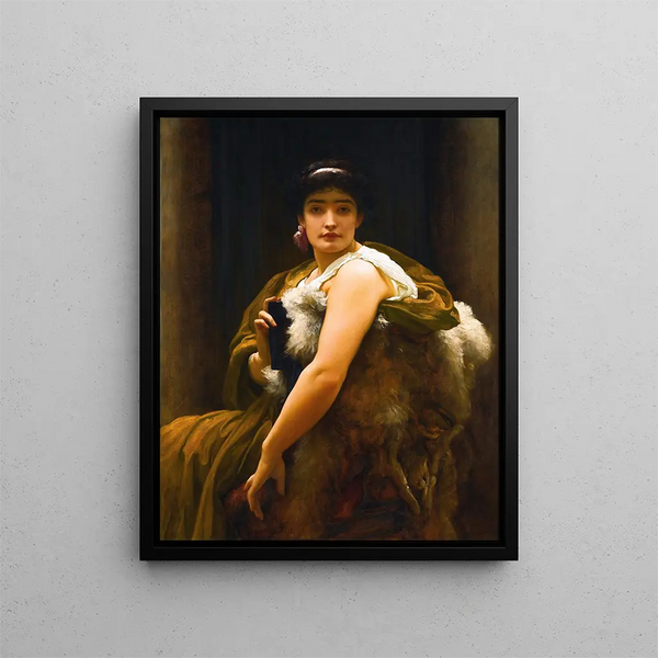 Entre espoir et peur - Frederic Leighton — kehystetty taideteos seinällä