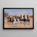 Une ruée vers le bois - Frederic Remington — kehystetty taideteos seinällä