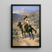Intiaani-ampuja - Frederic Remington — kehystetty taideteos seinällä