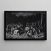 Intian kokoontumismaalaus - Frederic Remington — kehystetty taideteos seinällä
