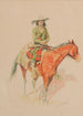 Vanhanaikainen Ramon - Frederic Remington — näkymä teoksesta