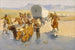 Frederic Remingtonin Maalaus "Les Émigrants" — näkymä teoksesta