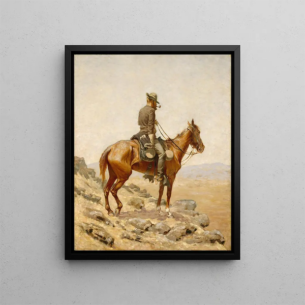Le Belvédère - Frederic Remington — kehystetty taideteos seinällä