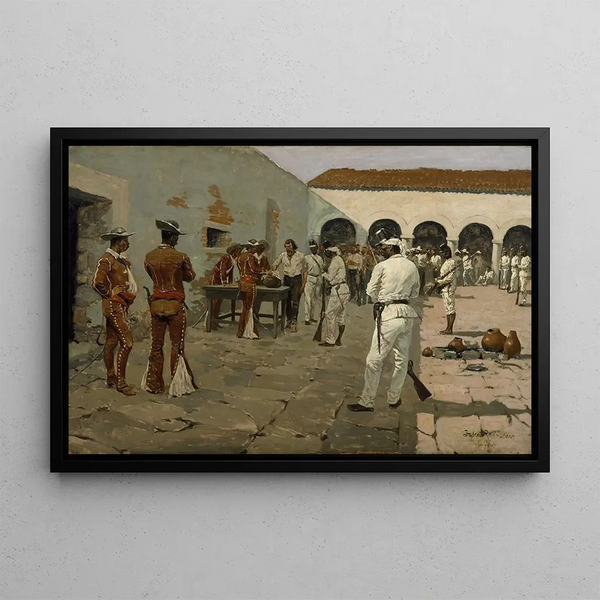 Frederic Remington — kehystetty taideteos seinällä