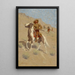 L'éclaireur - Frederic Remington — kehystetty taideteos seinällä