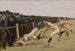 Touchdown-maalaus Yalea vastaan Princetonia kiitospäivänä 27. marraskuuta 1890 Yale 32 Princeton 0 - Frederic Remington — näkymä teoksesta