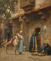 Arabinaiset oven edessä - Frederick Arthur Bridgman — näkymä teoksesta