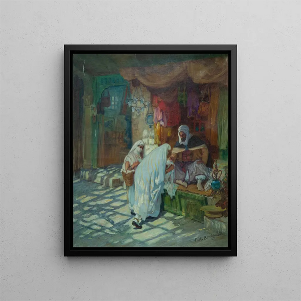 Le Bazar - Frederick Arthur Bridgman — kehystetty taideteos seinällä