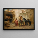 Rue en Algérie - Frederick Arthur Bridgman — kehystetty taideteos seinällä