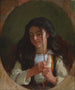 Nuoren tytön tutkimus Pont-Aven - Frederick Arthur Bridgman — näkymä teoksesta