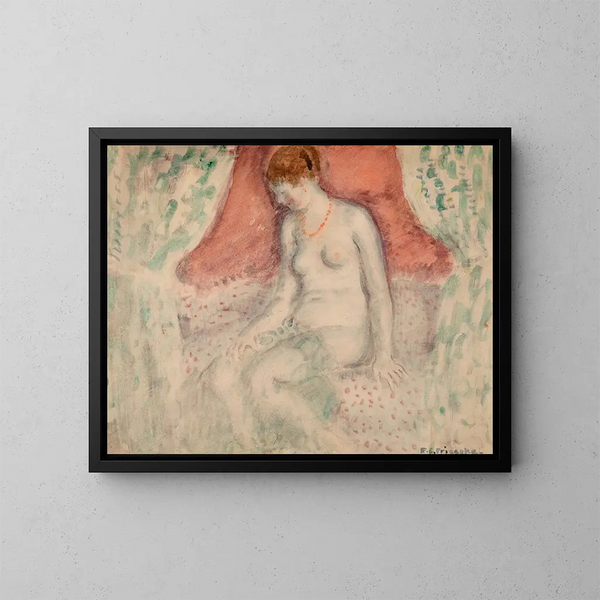 Nu - Frederick Carl Frieseke — kehystetty taideteos seinällä