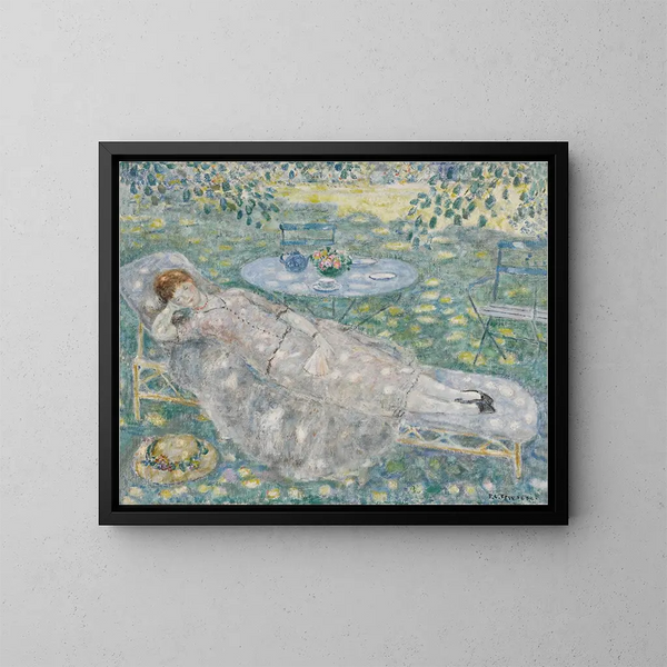 Taches solaires - Frederick Carl Frieseke — kehystetty taideteos seinällä