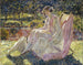 Auringonotto - Frederick Carl Frieseke — näkymä teoksesta