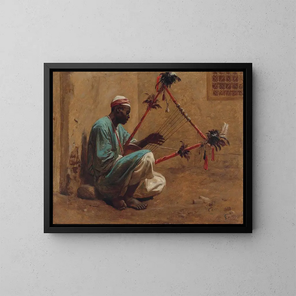 Le joueur de cistre - Frederick Goodall — kehystetty taideteos seinällä