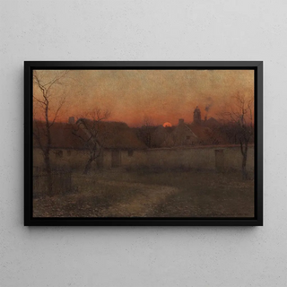 Frederick Judd Waugh - Country Cabins at Sunset.webp