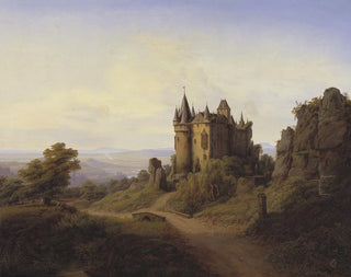 Le château de Bresheim au bord de la rivière Eifel - Frederik Sødring — näkymä teoksesta