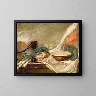 French School - Still Life with Eggs and a Leg of Mutton.webp