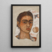 Frida Kahlo | erittäin ruma - Itsekuva — kehystetty taideteos seinällä