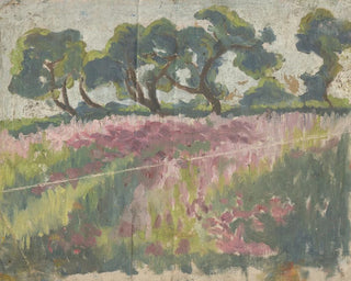 Prairie en fleurs avec des arbres - Frida Konstantin — näkymä teoksesta