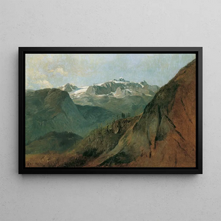 Friedrich August Matthias Gauermann - Der Dachstein vom Plassen bei Hallstatt.webp