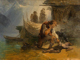 Le garçon noyé - Friedrich August Matthias Gauermann — näkymä teoksesta