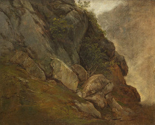Friedrich August Matthias Gauermann - Naturstudie einer Felswand.webp