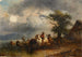 Hevosten juomataulu - Friedrich August Matthias Gauermann — näkymä teoksesta