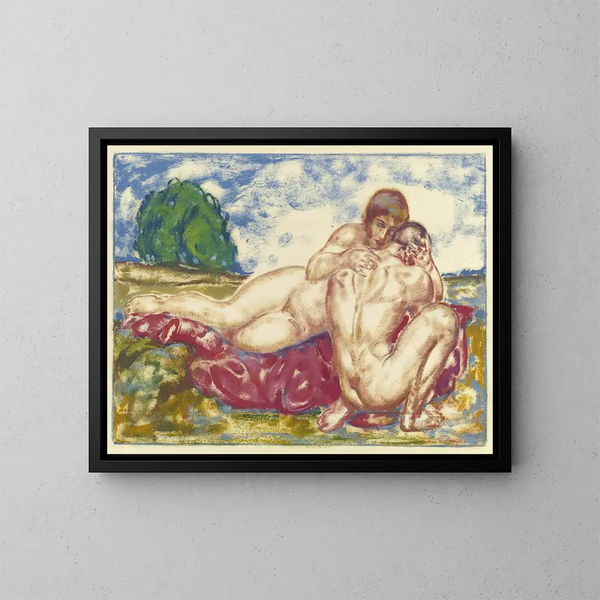 Adoration III - Friedrich August Weinzheimer — kehystetty taideteos seinällä