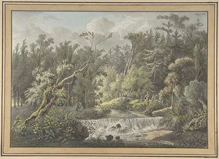 Friedrich Christian Klass - Landscape with Waterfall.webp
