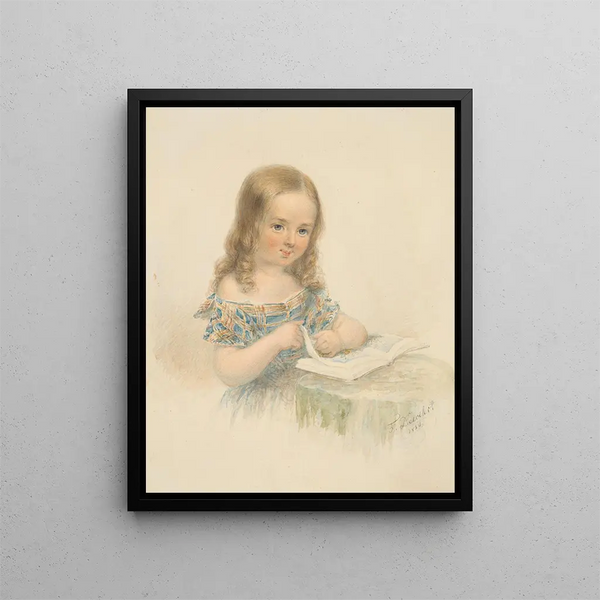 Friedrich Dewehrt - Girl with a Book.webp