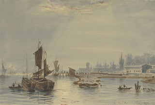 Friedrich Ernst Morgenstern - At the port of Mainz.webp