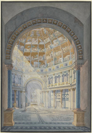 Friedrich Eugen Peipers - Das Innere des Baptisteriums S Giovanni in Florenz.webp