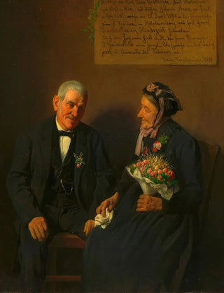 Friedrich Friedlnder - Das Ehepaar Knottinger nach der Feier ihrer diamantenen Hochzeit.webp