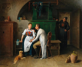 Veillée dans la chambre - Friedrich Friedländer — näkymä teoksesta