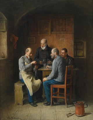 Friedrich Friedlnder - Umtrunk der Veteranen.webp