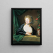 Portrait d'une femme inconnue - Friedrich Georg Weitsch — kehystetty taideteos seinällä