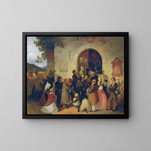 Pèlerin - Friedrich Johann Treml — kehystetty taideteos seinällä