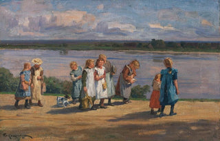 Friedrich Kallmorgen - Die Schule ist aus.webp