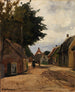 Rue estivale du village - Friedrich Kallmorgen — näkymä teoksesta