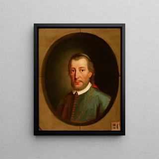 Friedrich Kloss - Portrait of Piotr Tomicki 14641535 odzia Coat of Arms Bishop of Krakow Deputy Chancellor of the Crown.webp