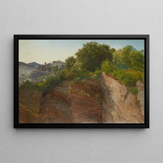 Friedrich Loos - Blick vom Salzburger Mnchsberg auf die Festung Hohensalzburg.webp