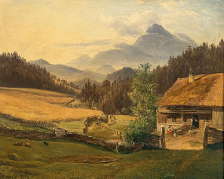 Friedrich Loos - Summer landscape in the mountains.webp