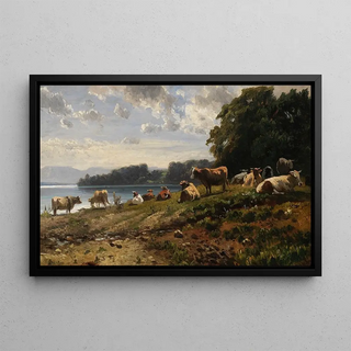 Friedrich Voltz - Khe am Seeufer.webp