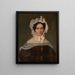 Portrait d'une dame avec une charlotte - Friedrich Wilhelm Maul — kehystetty taideteos seinällä