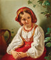 Une fille italienne - Friedrich von Amerling — näkymä teoksesta