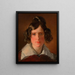 Antonie Amerling née Kaltenthaler, Mme Amerling - Friedrich von Amerling — kehystetty taideteos seinällä