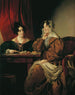 Henriette Baronne Pereira-Arnstein avec sa fille Flora - Friedrich von Amerling — näkymä teoksesta