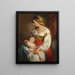 Mère italienne avec enfant - Friedrich von Amerling — kehystetty taideteos seinällä