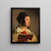 Joséphine von Kaltenthaler - Friedrich von Amerling — kehystetty taideteos seinällä